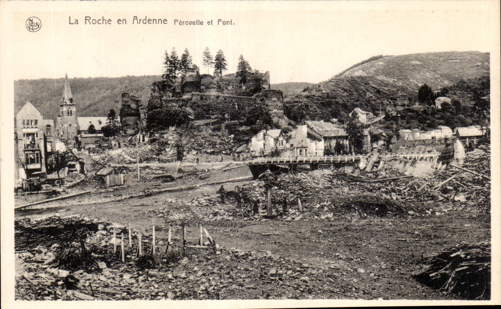 La Roche en Ardenne — Pérovette et Pont — éditeur N. Thill, Bruxelles