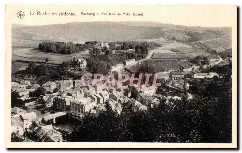 La Roche en Ardenne — Faubourg et Bon-Dieu de Maka (avant) — NLS, Bruxelles