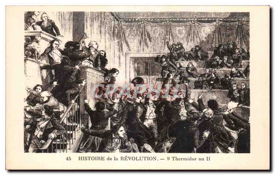 CPA Historie de la Revolution 9 Thermidor An II 