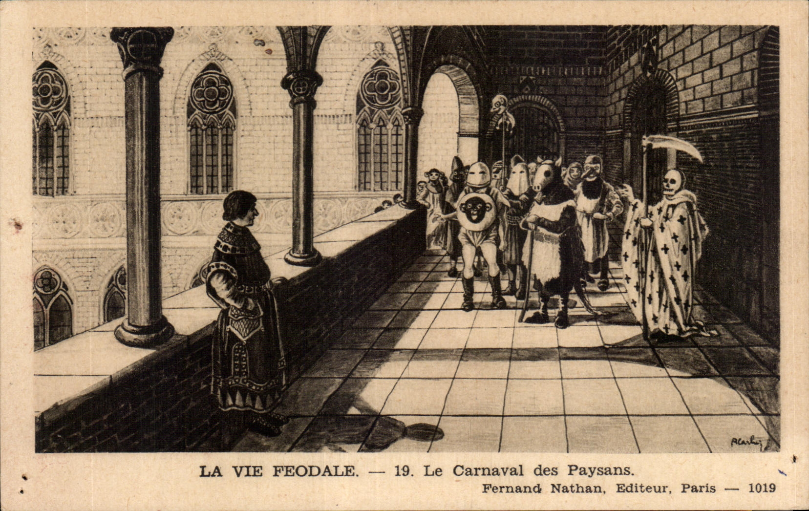 CPA La Vie Feodale Le Carnaval des Paysans