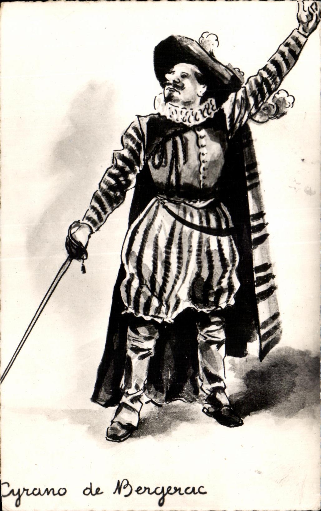 CPSM Cyrano de Bergerac Theatre Escrime Fencing 
