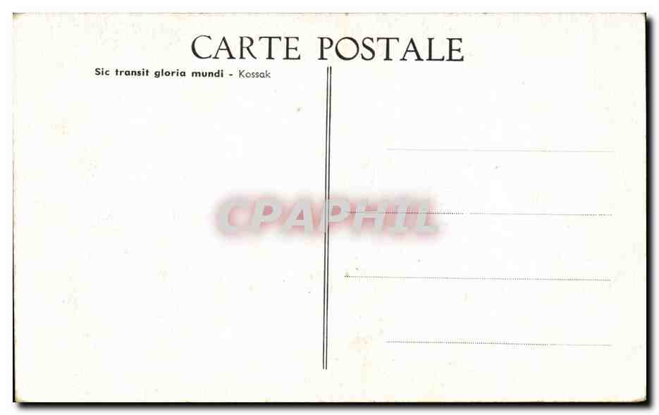 CPA Napoleon et les cosaques Militarie Russie Russia — Rückseite