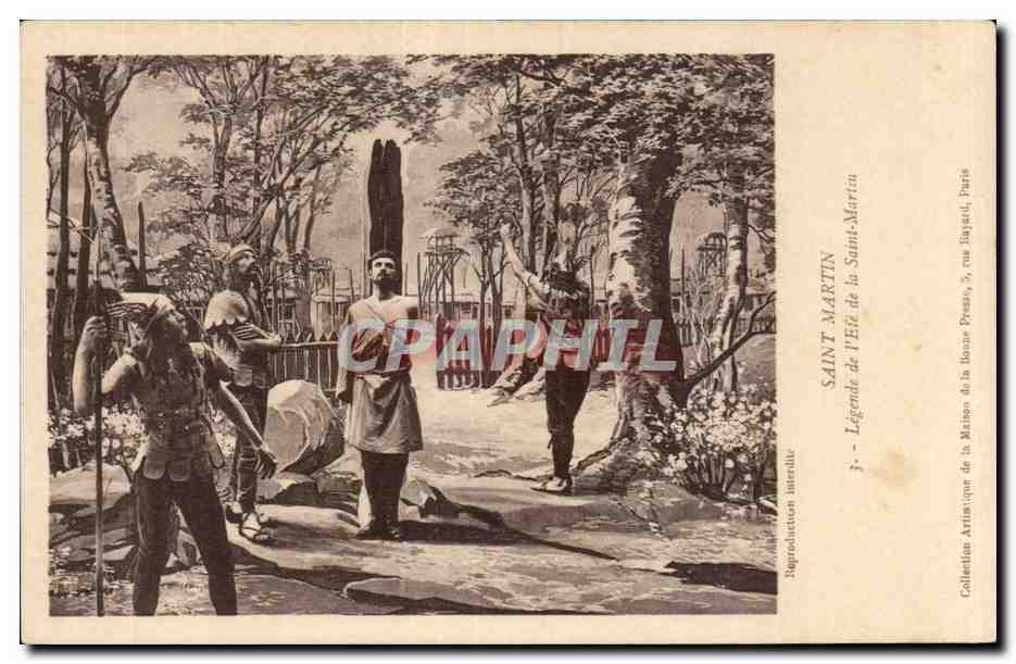 CPA Saint Martin Legende de I Ele de la Saint Martin