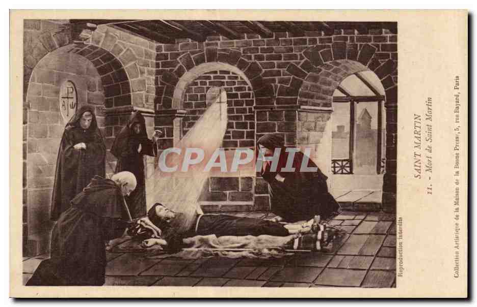 CPA Saint Martin Mort de Saint Martin
