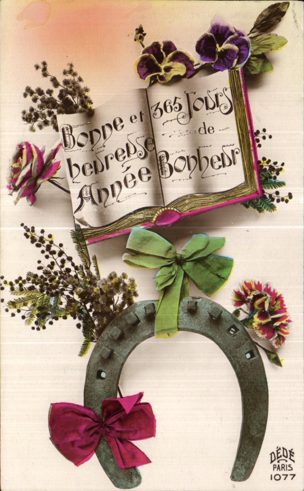 CPA Fleurs Fer a cheval
