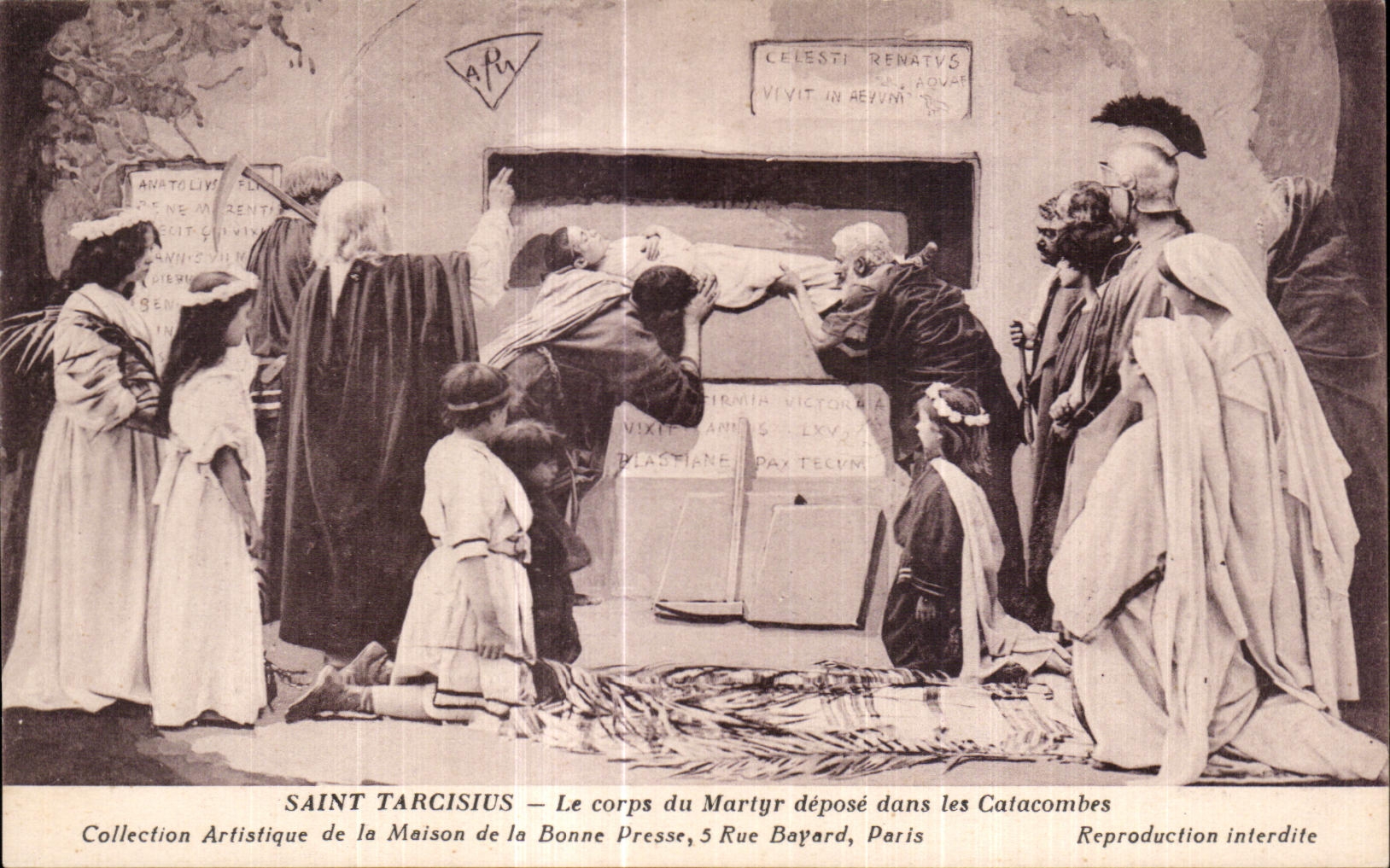 CPA Saint Tarcisius le corps du Martyr 