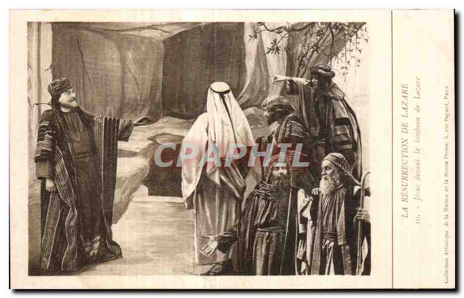 CPA La Resurrection De Lazare Jesus devant le tombeau de Lazare