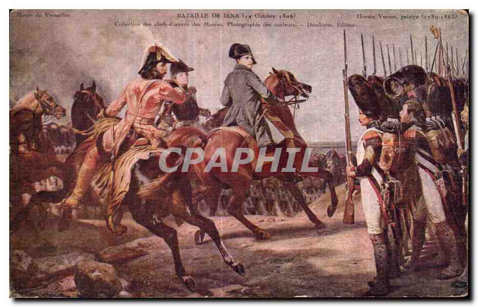 Bataille de Téna (14 Octobre 1806) — Hors-champ Vernet, peintre (1789-1863) — Édition Deschien, éditeur