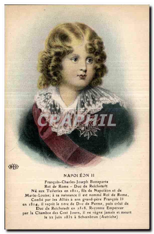 Napoléon II — Portrait d'enfant — B.D. éditeur
