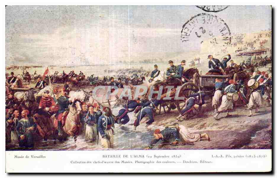 Bataille de l'Alma — 20 Septembre 1854 — L.-A.-A. Pile, peintre (1815-1875) — Deschiens, Éditeur