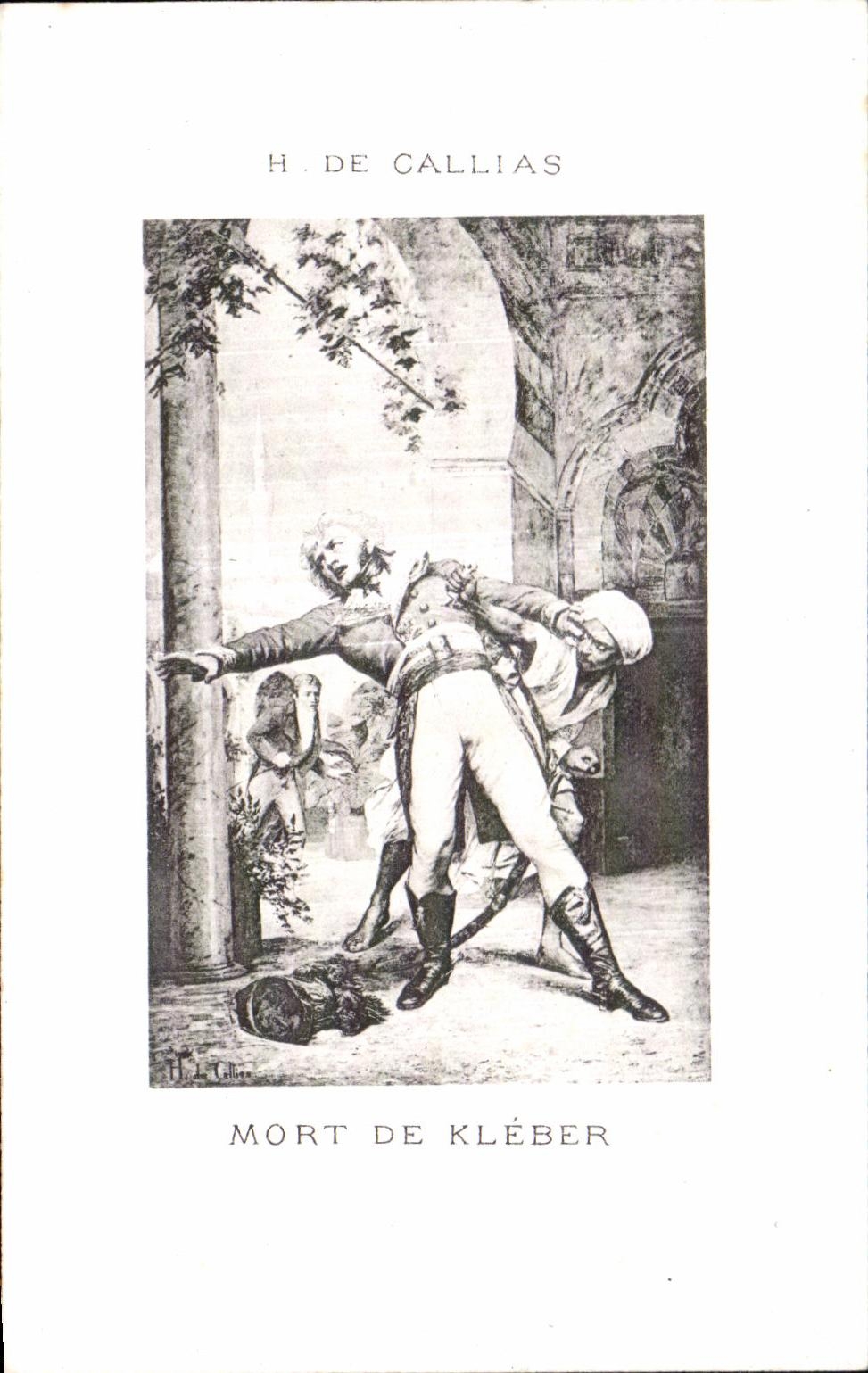 CPA H De Callias Mort De Kleber