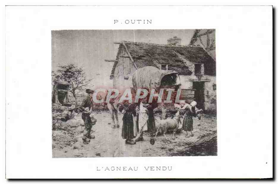 CPA P Outin L Agneau Vendu