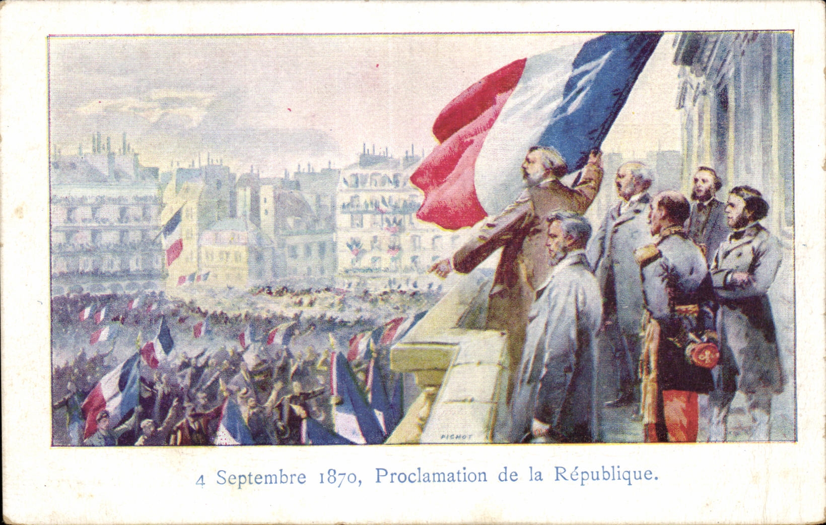 CPA 4 Septembre 1870 Proclamation de la Republique