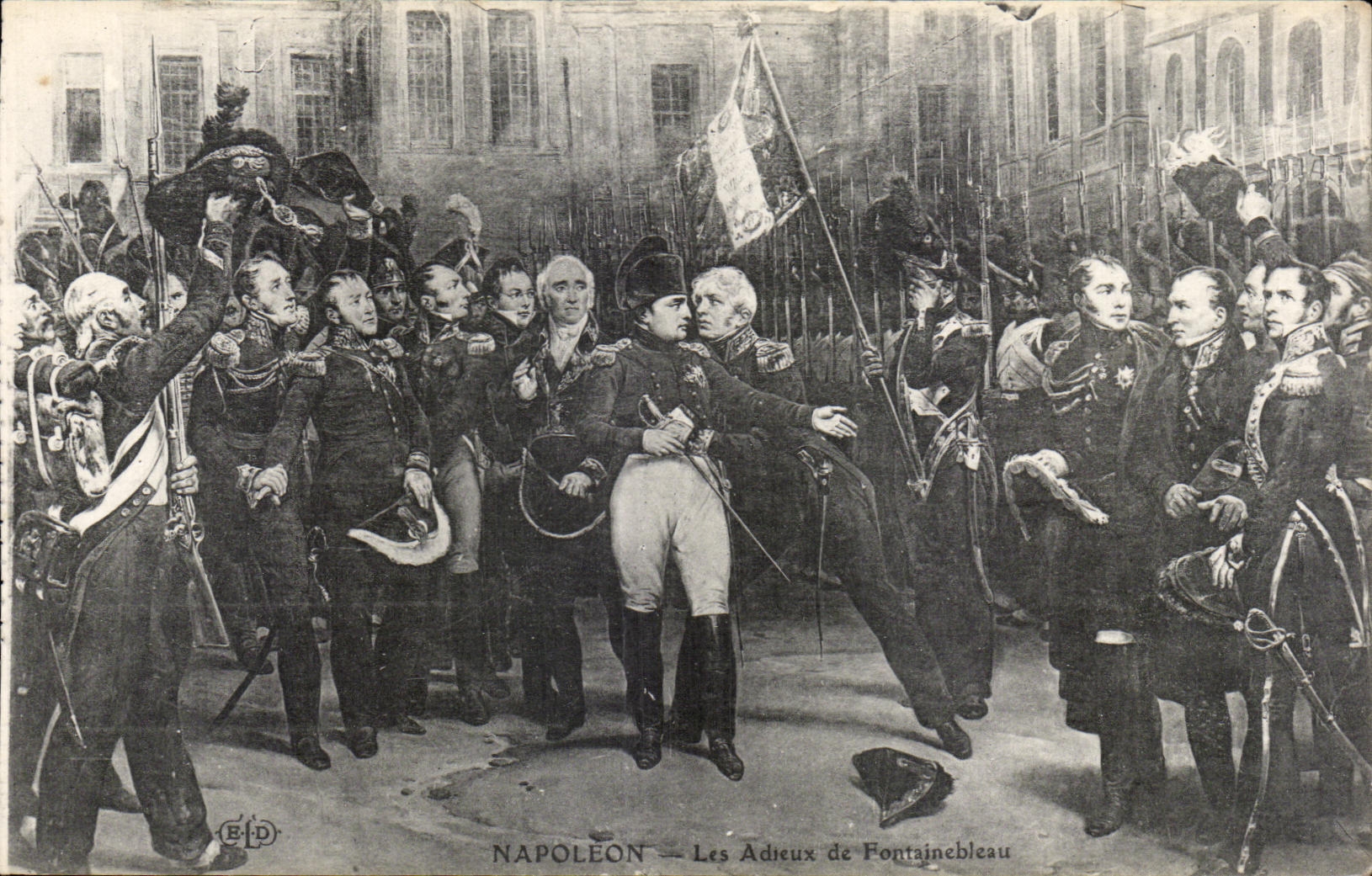 CPA Napoleon Les Adieux de Fontainebleau