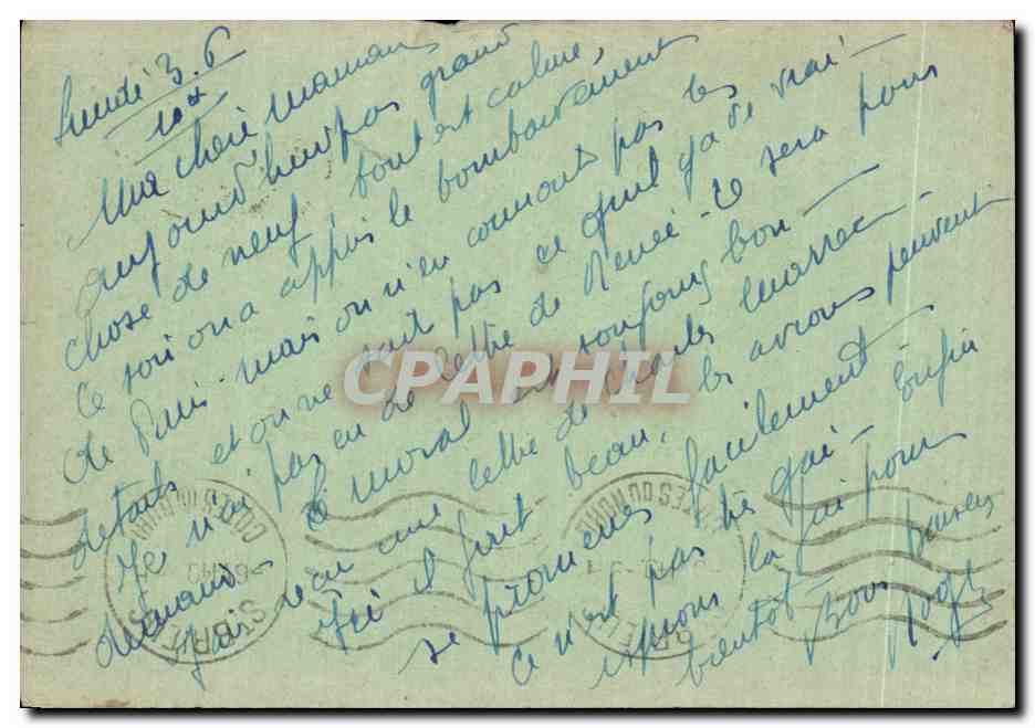 CPA Carte en Franchise Militaire Reuziaux St Brieuc — Rückseite