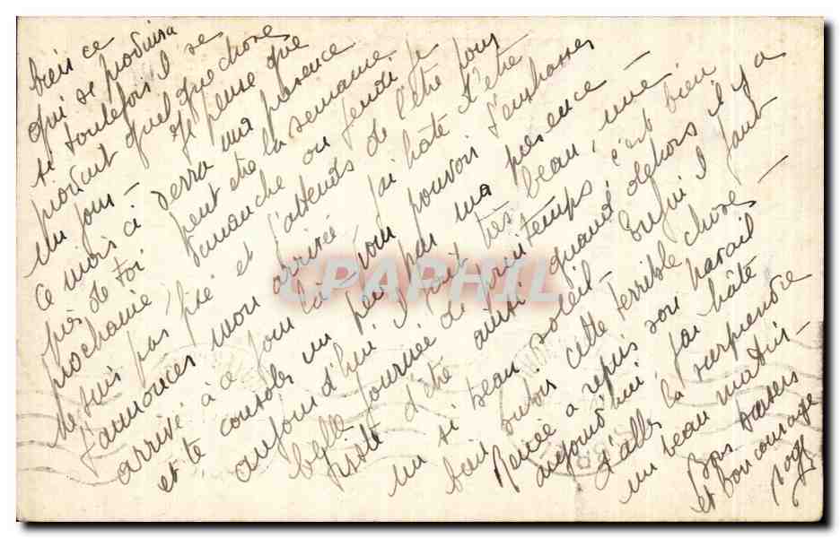 CPA Carte en Franchise Militaire Reuziaux St Brieuc — Back