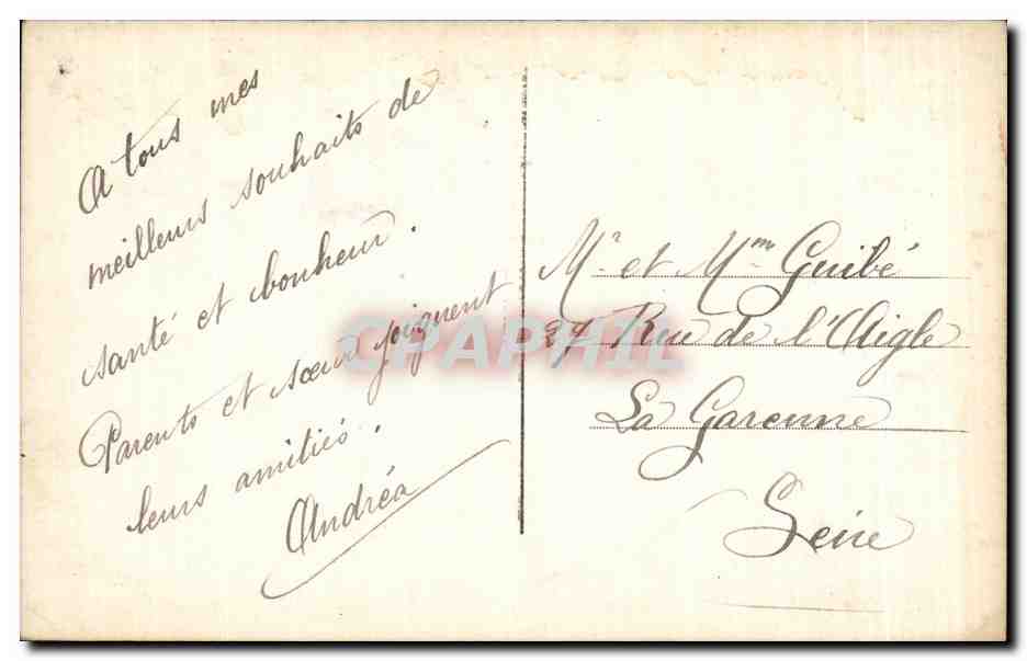 CPA Fantaisie Fleur  — Rückseite