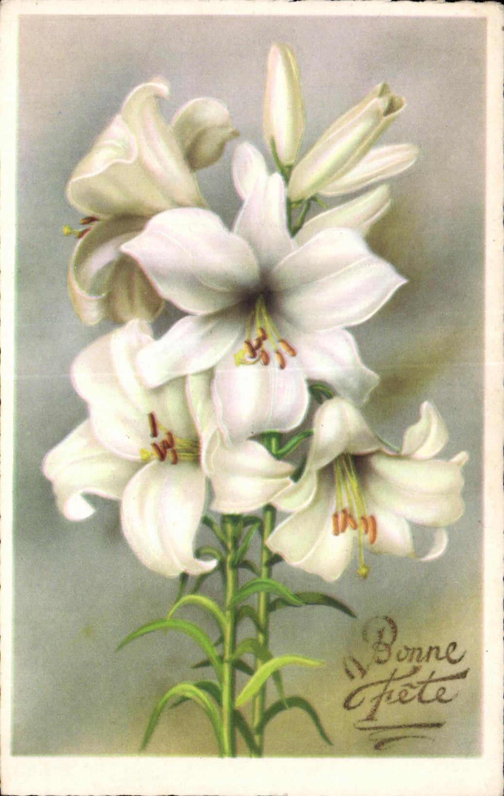 CPA Fantaisie Fleur 