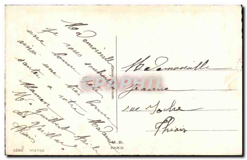 CPA Fantaisie Fleur  — Verso