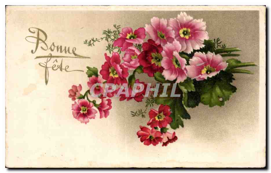 CPA Fantaisie Fleur 