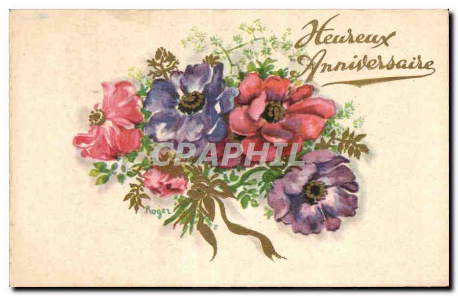 CPA Fantaisie Fleur 