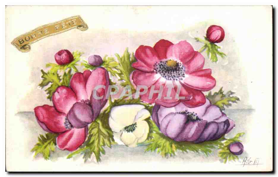 CPA Fantaisie Fleur 