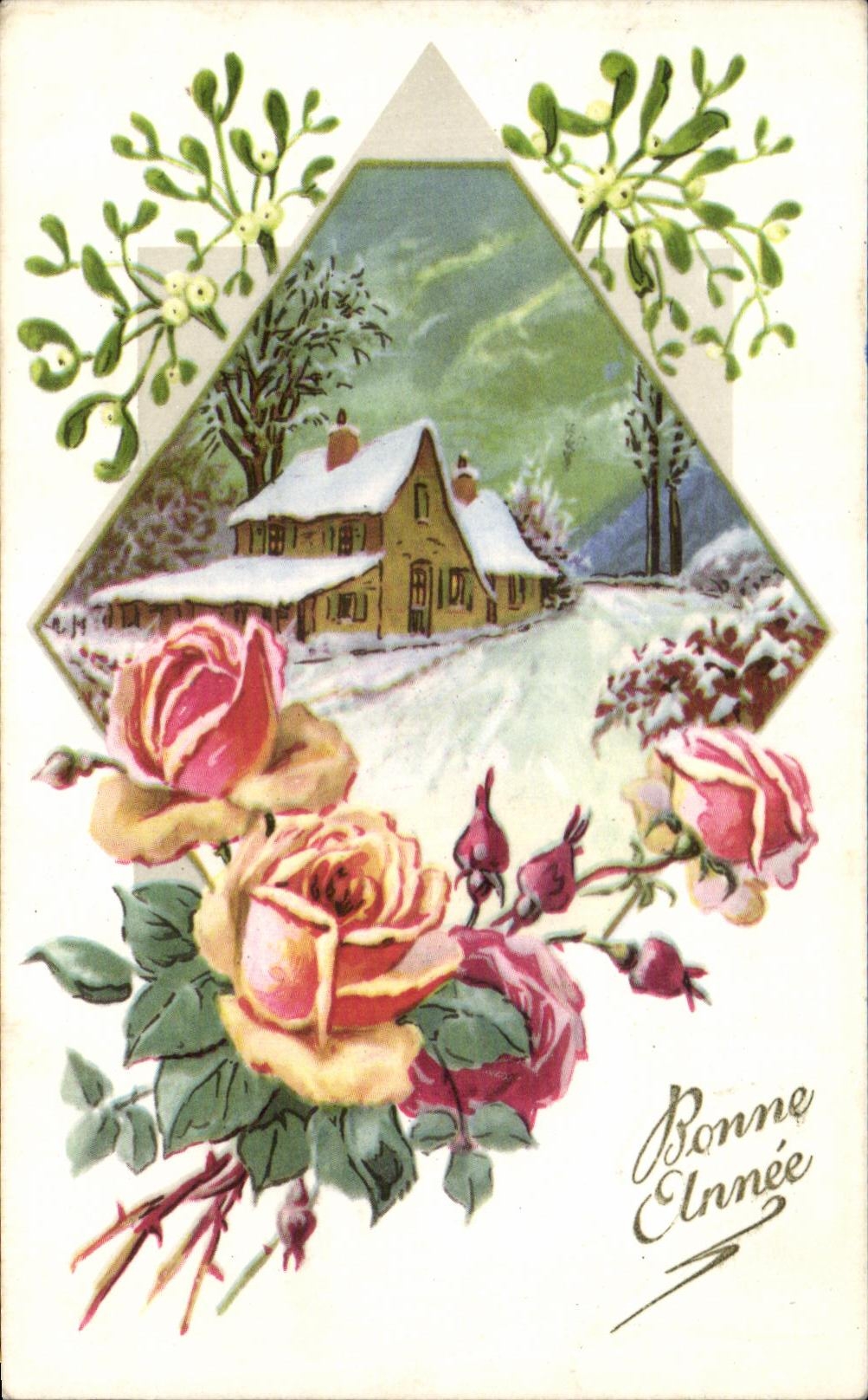 CPA Fantaisie Fleur 