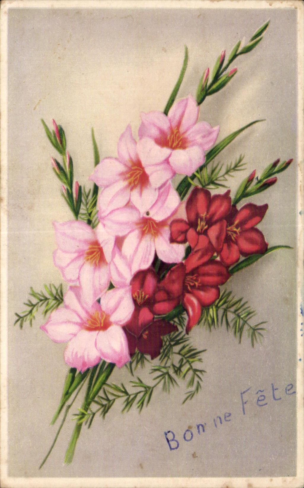 CPA Fantaisie Fleur 