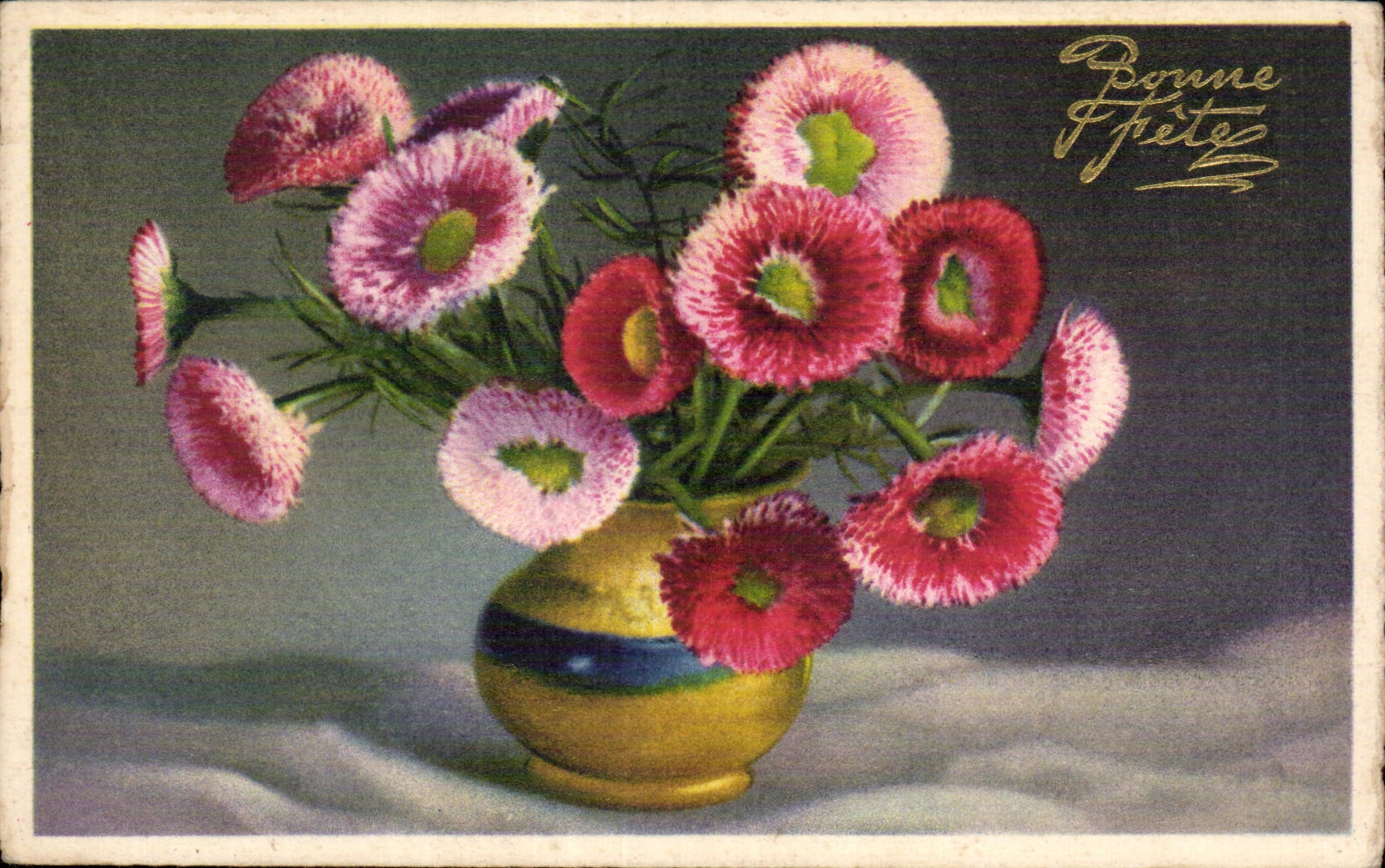 CPA Fantaisie Fleur 
