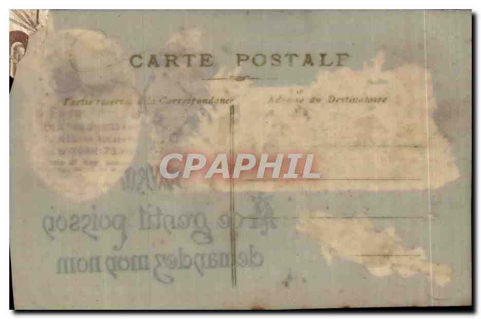 CPA Fantaisie Fleur Jeanne d arc — Rückseite