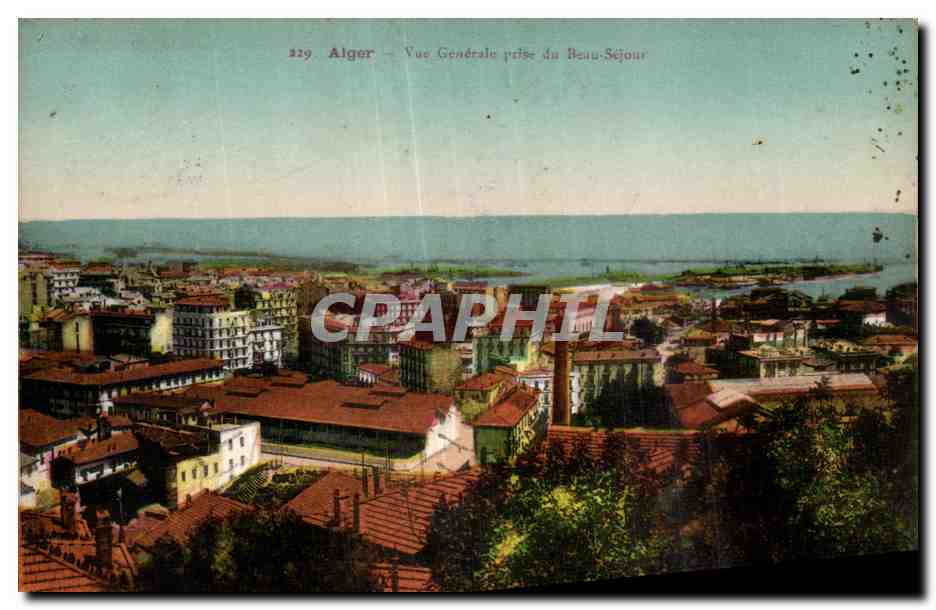 CPA Alger Vue Generale prise du Beau Sejour