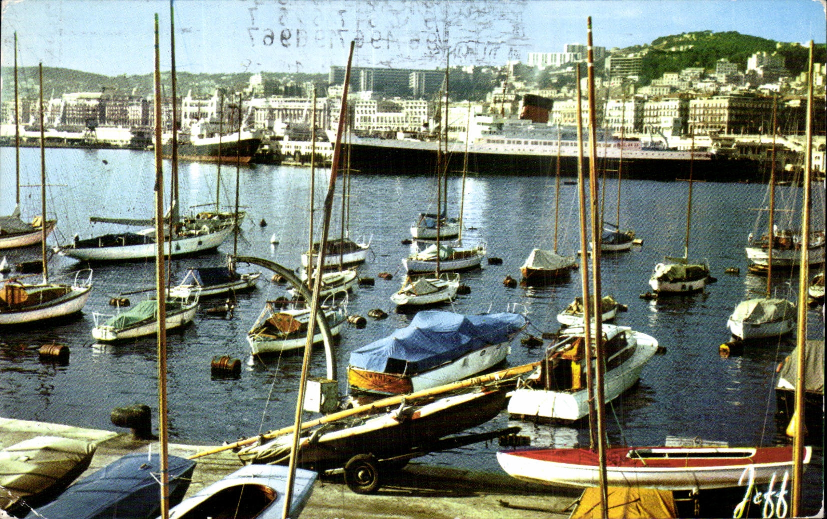 CPA Alger Le port et vue Generale 