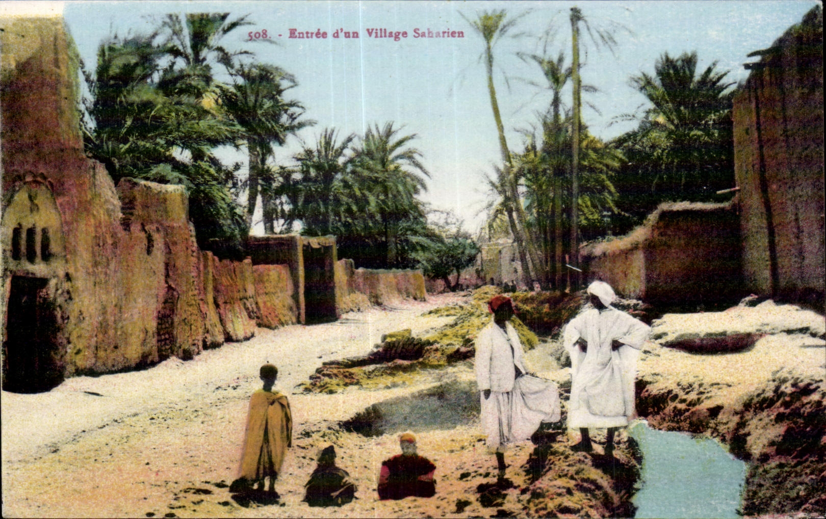 CPA Algerie Entree d un Village Sabarien