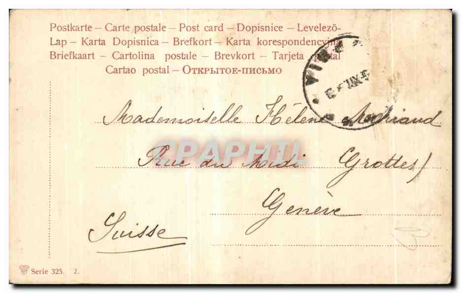 CPA Fantaisie Fleurs Corbeau Oiseau dans la neige  — Rückseite