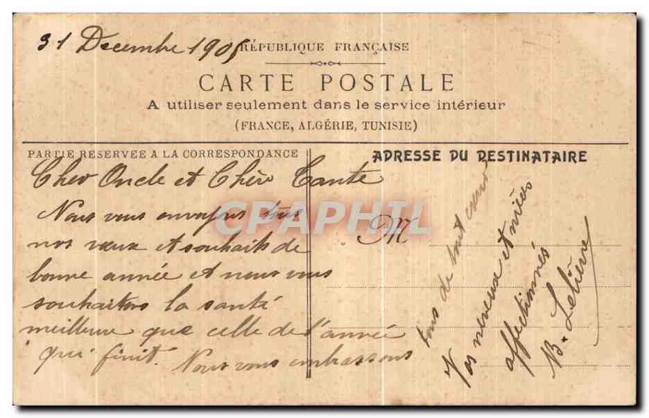 CPA Fantaisie Fleurs Colombes  — Verso