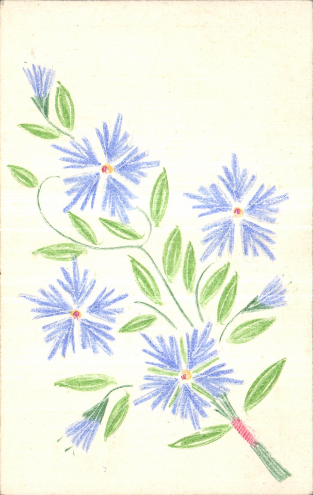 CPA Fantaisie Fleurs 
