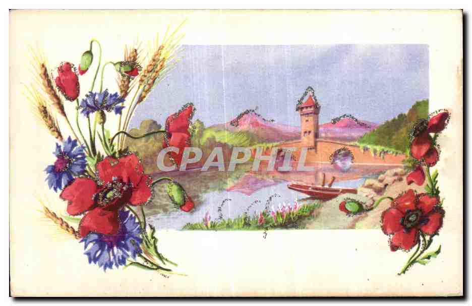 CPA Fantaisie Fleurs 