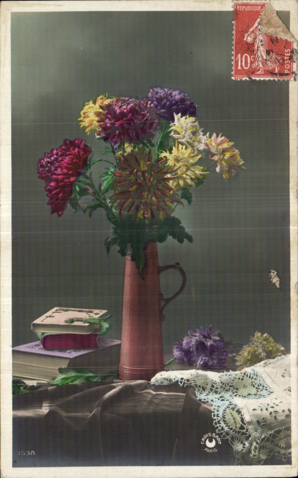 CPA Fantaisie Fleurs 