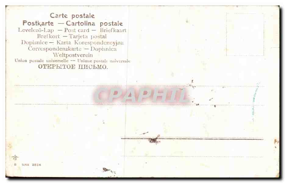 CPA Fantaisie Fleurs  — Rückseite