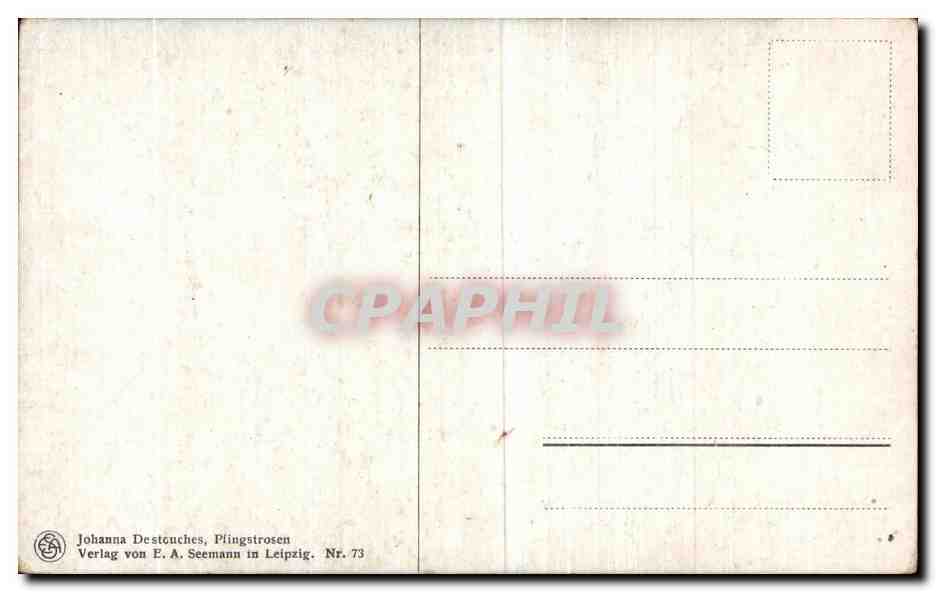 CPA Fantaisie Fleurs  — Verso