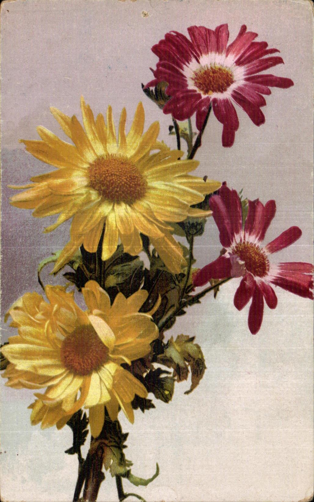 CPA Fantaisie Fleurs 