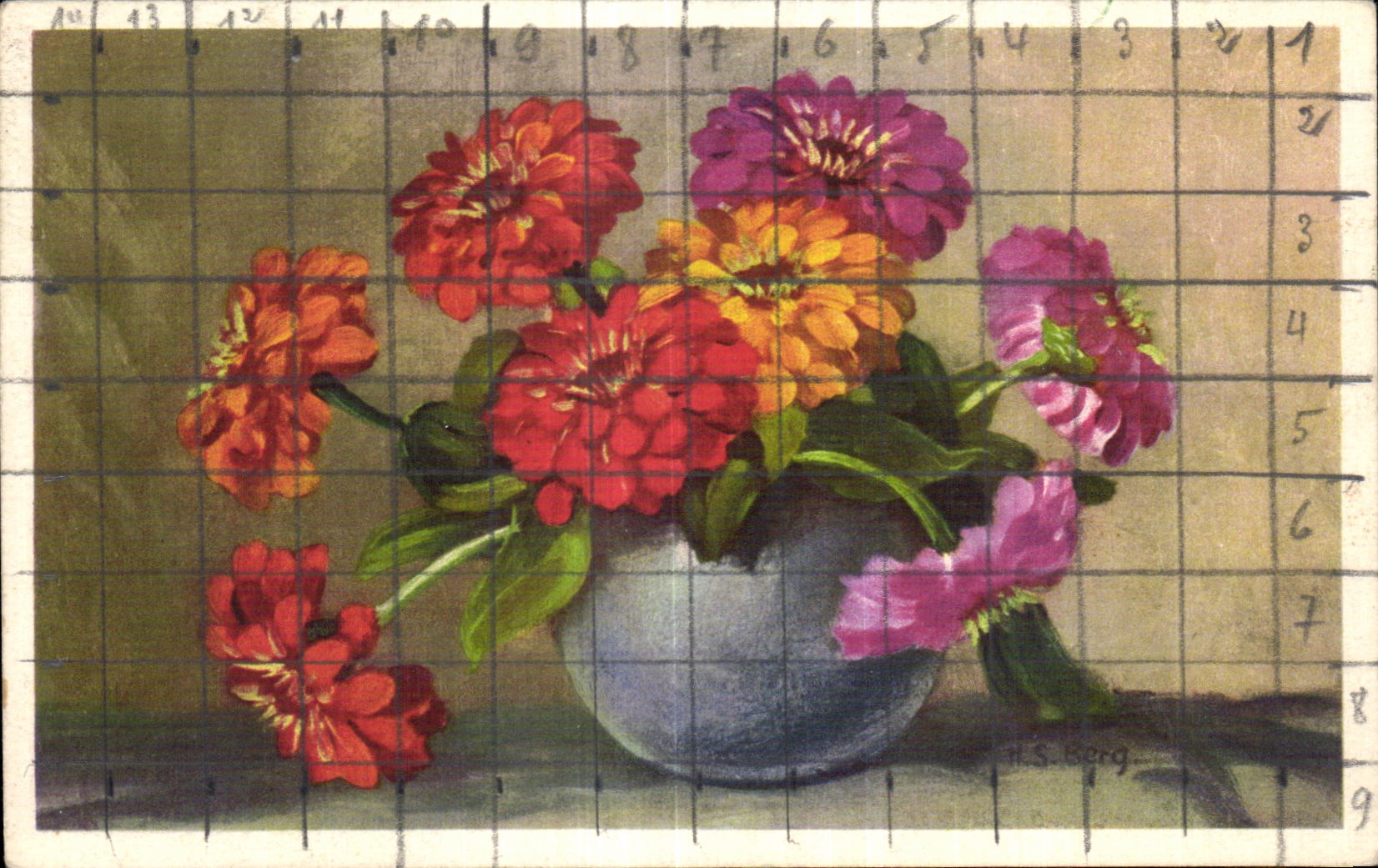 CPA Fantaisie Fleurs 