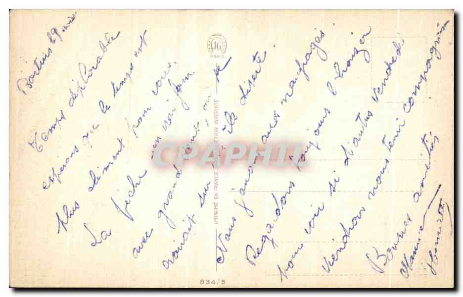 CPA Fantaisie Fleurs  — Verso