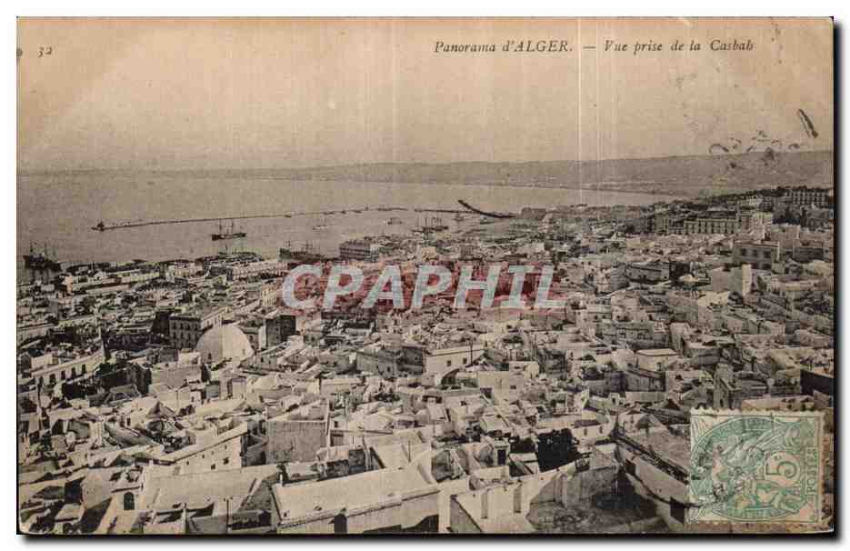 CPA Algerie Panorama d Alger Vue prise de la Cashah