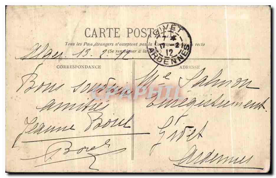 Algér - Vue sur Mustapha-Supérieur du Chemin de la Croix - B.S. — Verso
