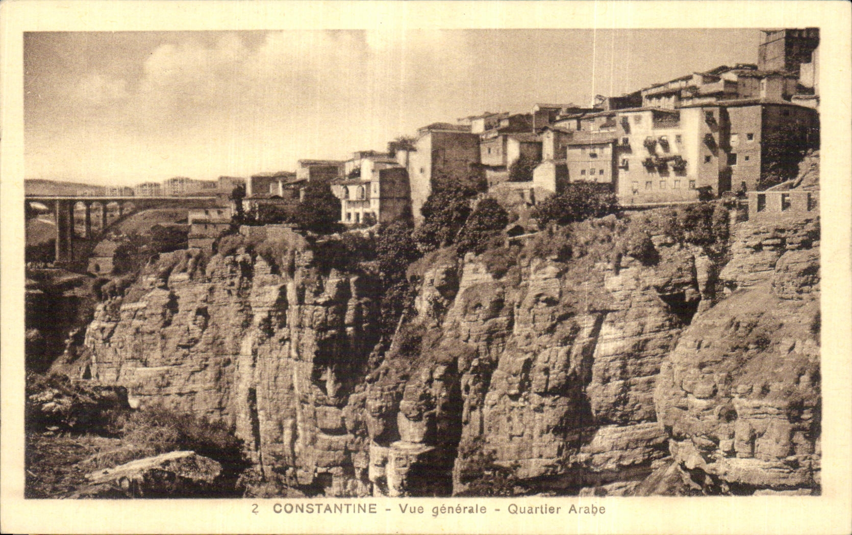 CPA Algerie Constantine Vue generale Quatier Arabe