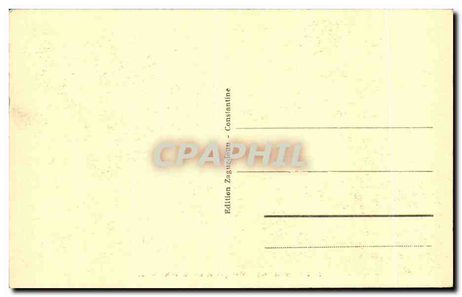 CPA Algerie Constantine Vue generale Quatier Arabe — Rückseite