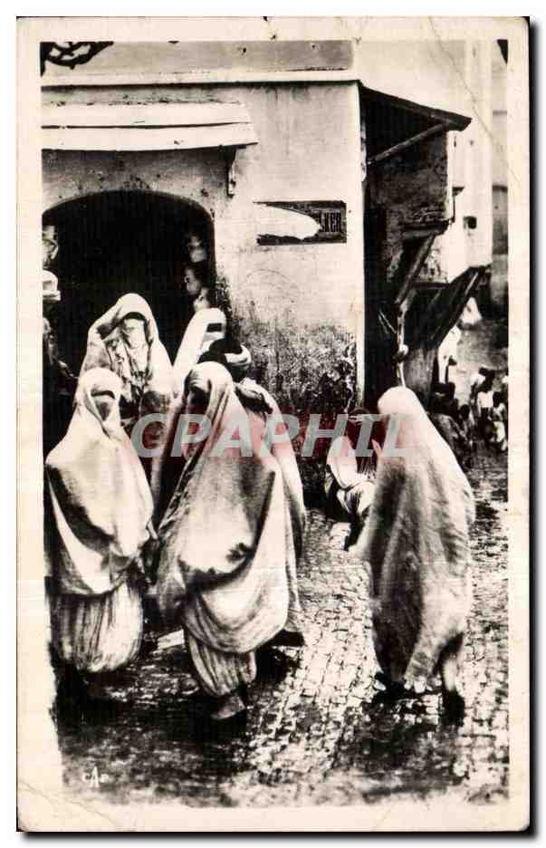 CPA Algerie Alger Rue du Sphinx Femmes Folklore Costume 
