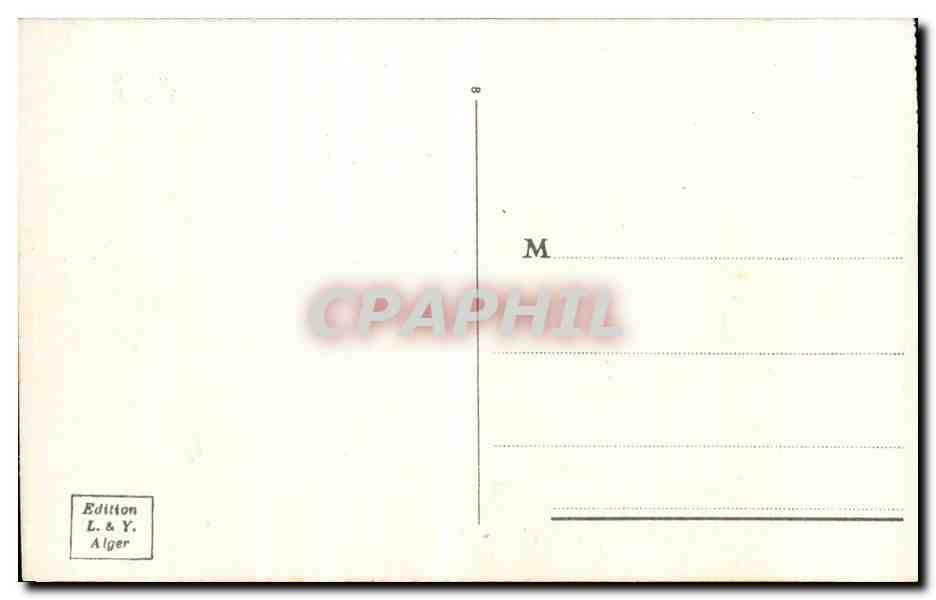 CPA Algerie Alger Vue generale — Rückseite