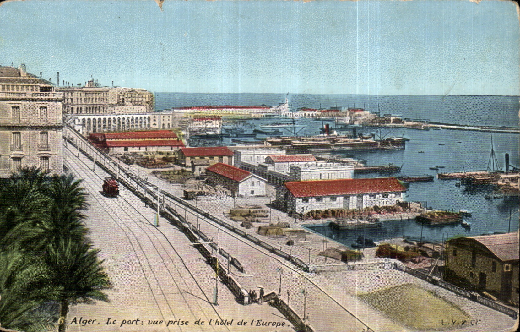 CPA Algerie Alger Le port vue prise de l hotel de l Europe